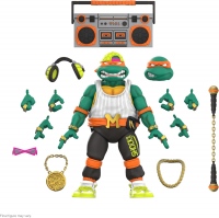 Mutant Ninja Turtles Rapper Mike - 7" TMNT Action Figure with Accessories Classic Cartoon Collectibles