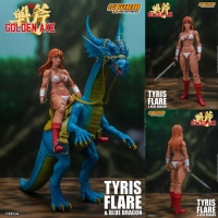 Фигурки Golden Axe - Фигурка Тайрис Флэр на Голубом Драконе (Golden Axe Figure 1/12 Scale Tyris Flare & Blue Dragon)