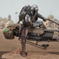 Фигурка Дин Джарин Premier Collection Statues - Star Wars - The Mandalorian - 1/7 Scale Din Djarin w/ Speeder Bike