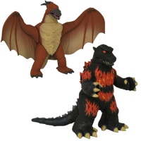 Фигурки Годзилла и Родан Vinimates Figures - Godzilla - Burning Godzilla & Rodan 2-Pack