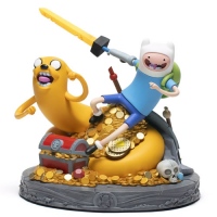 Фигурки Время Приключений - Фигурка Финн и Джейк (Adventure Time Statues - Jake And Finn Polistone Statue (Regular Version)