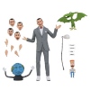 Фигурка Герман Pee-wee Herman 7" Scale Figures - Pee-Wee's Playhouse - Ultimate Pee-wee Herman & Pals